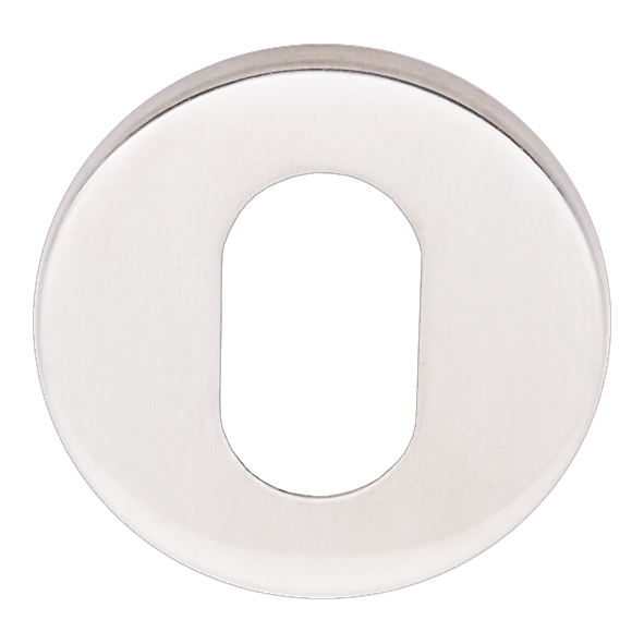 4196-02  For Oval Cylinder  Polished Stainless  Format Grade 304 Escutcheon