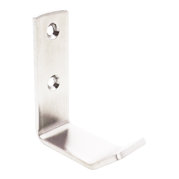 4073-02  Polished Stainless  Format Heavy Strip Pattern Coat Hook