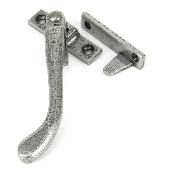 33025  144mm  Pewter Patina  From The Anvil Night-Vent Locking Peardrop Fastener - LH