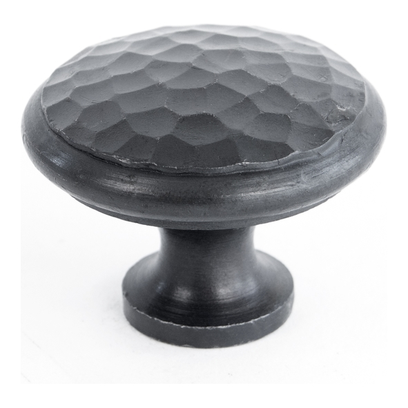 33198  40mm  Beeswax  From The Anvil Hammered Cabinet Knob - Large