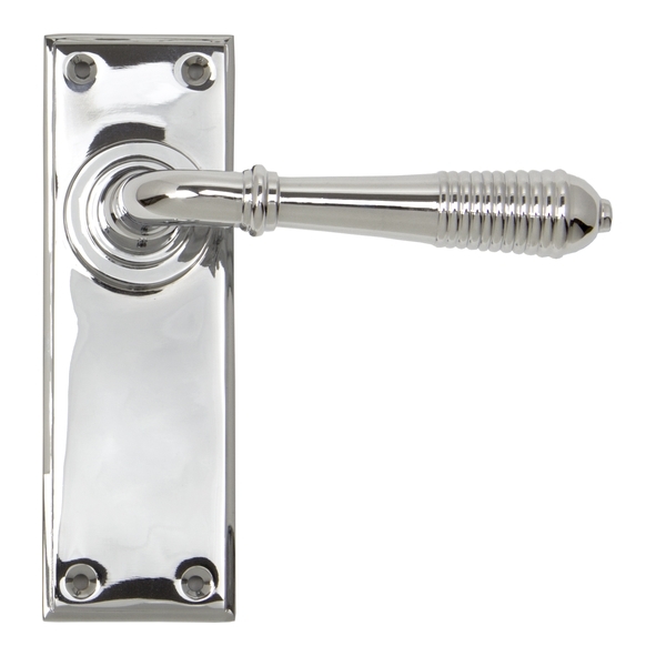 33307 • 152 x 50 x 8mm • Polished Chrome • From The Anvil Reeded Lever Latch Set