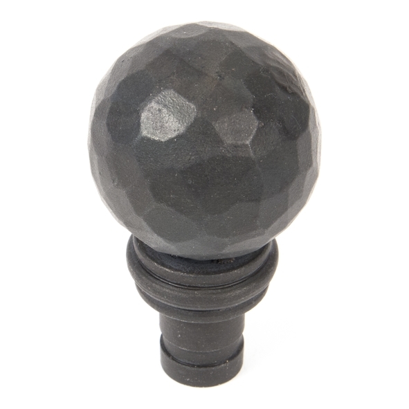 33398  41mm  Beeswax  From The Anvil Hammered Ball Curtain Finial