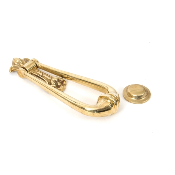 33610M  63mm  Polished Brass  From The Anvil Loop Door Knocker