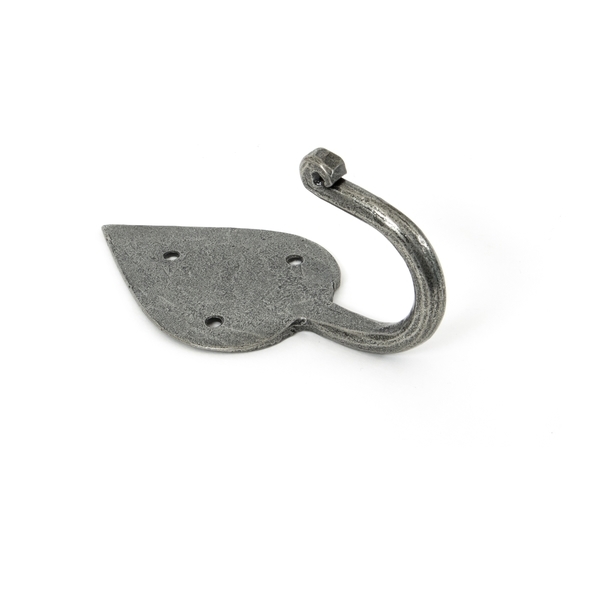 33688  77 x 57mm  Pewter Patina  From The Anvil Gothic Coat Hook
