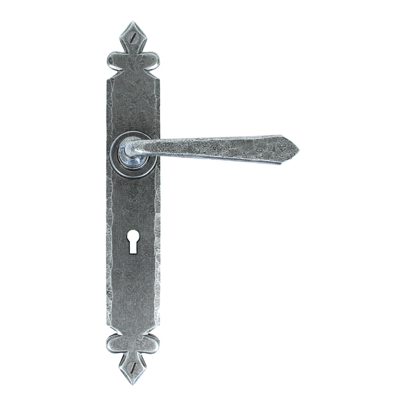 33730 • 270 x 40 x 5mm • Pewter Patina • From The Anvil Cromwell Lever Lock Set