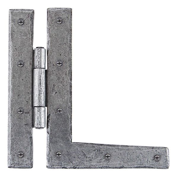 33760  178 x 175mm  Pewter Patina  From The Anvil HL Hinge