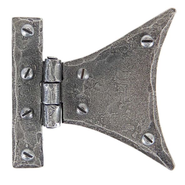33783  082 x 082mm  Pewter Patina  From The Anvil Half Butterfly Hinge