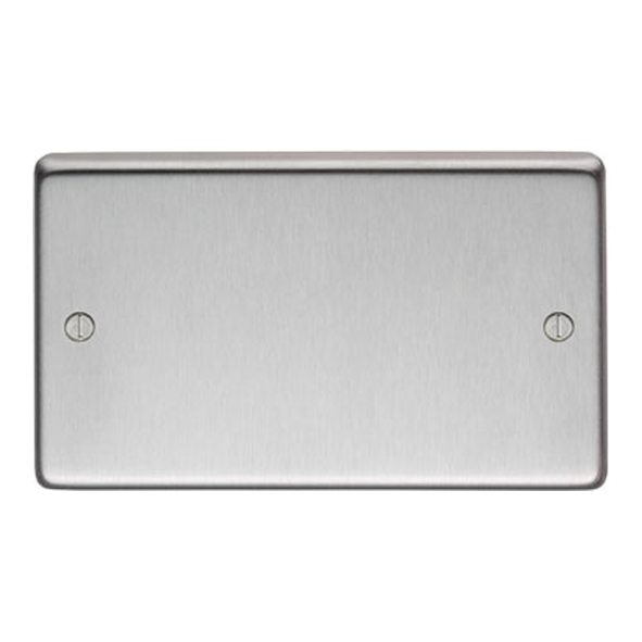 34234/1  146 x 86 x 7mm  Satin Stainless  From The Anvil Double Blank Plate