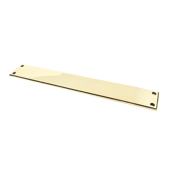 45384  425 x 65mm  Aged Brass  From The Anvil Art Deco Finger Plate