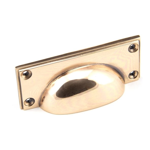 45404  100 x 42mm  Polished Bronze  From The Anvil Art Deco Drawer Pull