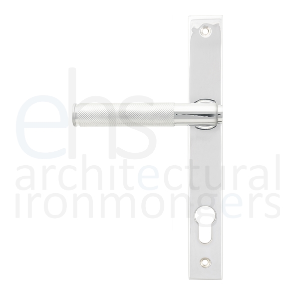 45525  242 x 32 x 13mm  Polished Chrome  From The Anvil Brompton Slimline Lever Espag. Lock Set