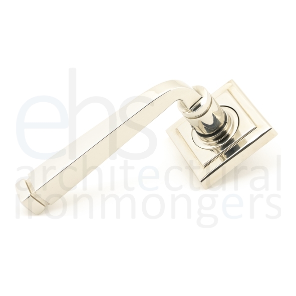 45622 • 53 x 53 x 8mm • Polished Nickel • From The Anvil Avon Round Lever on Rose Set [Square]