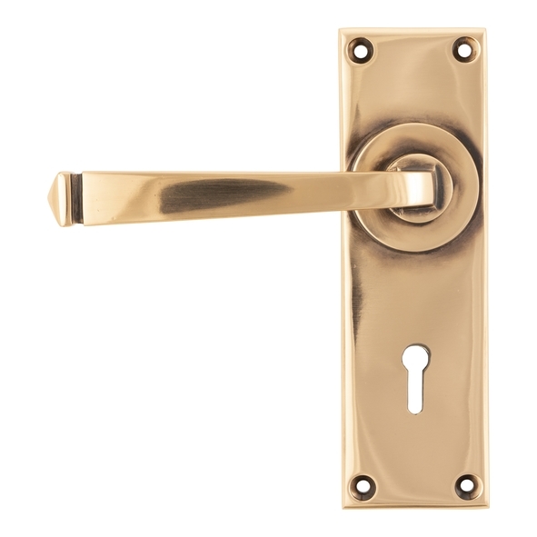 45787 • 152 x 48 x 5mm • Polished Bronze • From The Anvil Avon Lever Lock Set