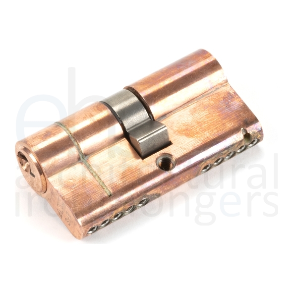 45801  30 x 30mm  Polished Bronze  From The Anvil 5pin Euro Cylinder