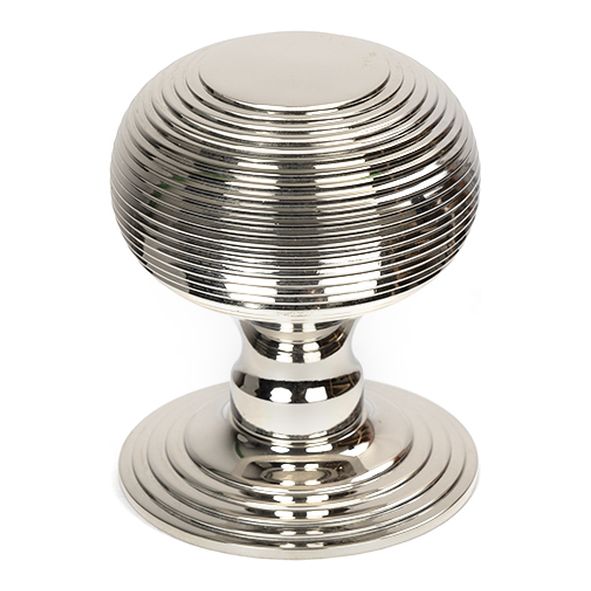 46656  80mm  Polished Nickel  From The Anvil Beehive Centre Door Knob