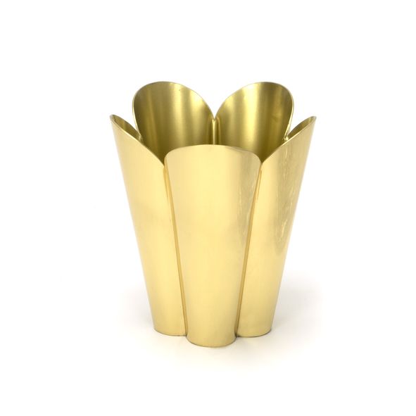 47122  132mm  Smooth Brass  From The Anvil Flora Plant Pot
