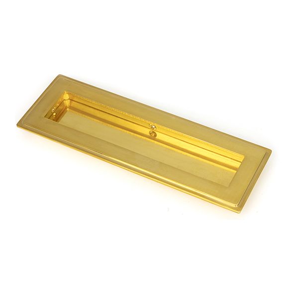 47157  175mm  Polished Brass  From The Anvil Art Deco Rectangular Pull