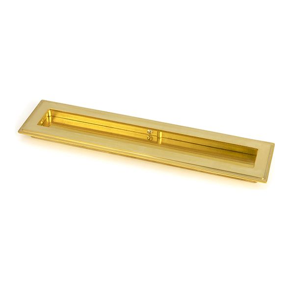 47158  250mm  Polished Brass  From The Anvil Art Deco Rectangular Pull