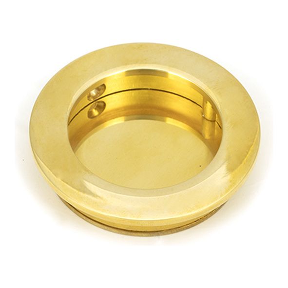 47167  60mm  Polished Brass  From The Anvil Plain Round Pull