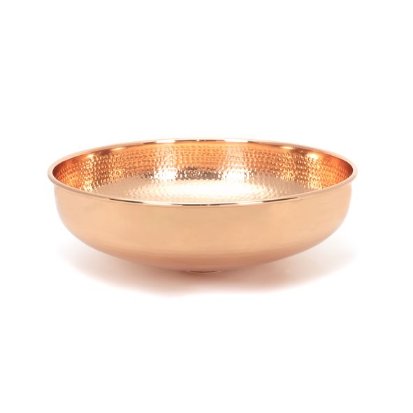 47197  400mm  Hammered Copper  From The Anvil Round Sink