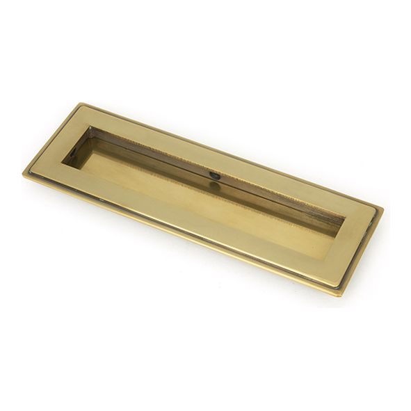 48300 • 175mm • Aged Brass • From The Anvil Art Deco Rectangular Pull