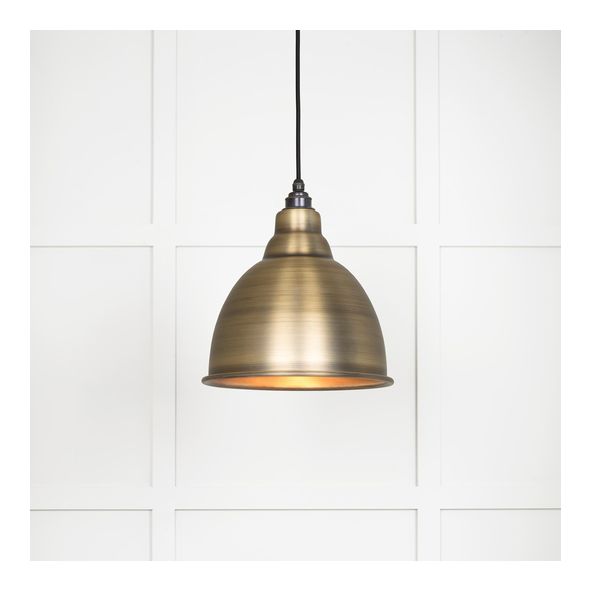 49497  260mm  Aged Brass  From The Anvil Brindley Pendant