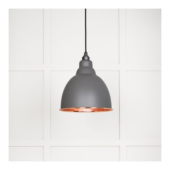49500SBL  260mm  Smooth Copper & Bluff  From The Anvil Brindley Pendant