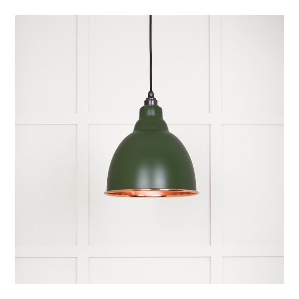 49500SH • 260mm • Smooth Copper & Heath • From The Anvil Brindley Pendant