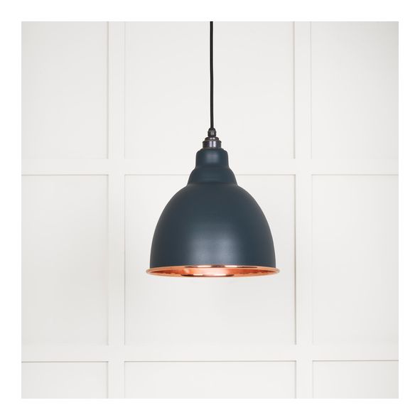49500SSO  260mm  Smooth Copper & Soot  From The Anvil Brindley Pendant