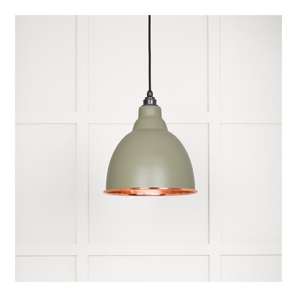 49500STU • 260mm • Smooth Copper & Tump • From The Anvil Brindley Pendant