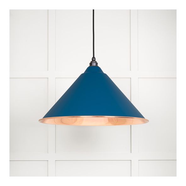 49503SU  510mm  Smooth Copper & Upstream  From The Anvil Hockley Pendant