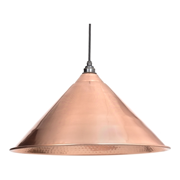 49503  510mm  Hammered Copper  From The Anvil Hockley Pendant
