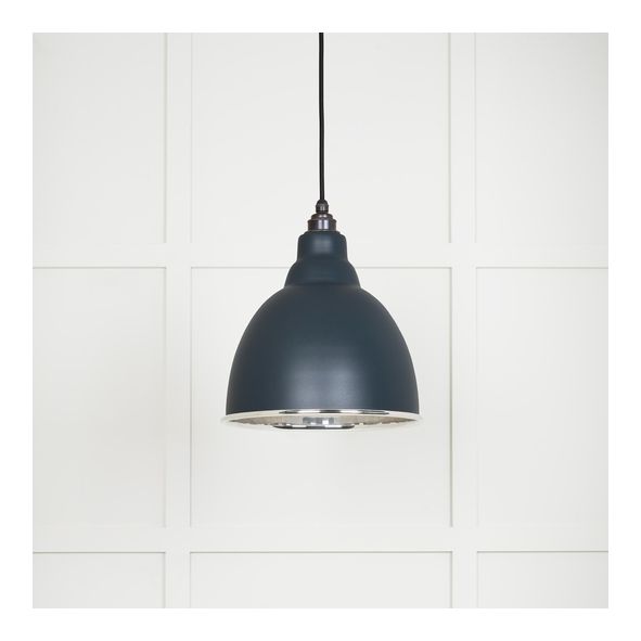49504SO  260mm  Smooth Nickel & Soot  From The Anvil Brindley Pendant