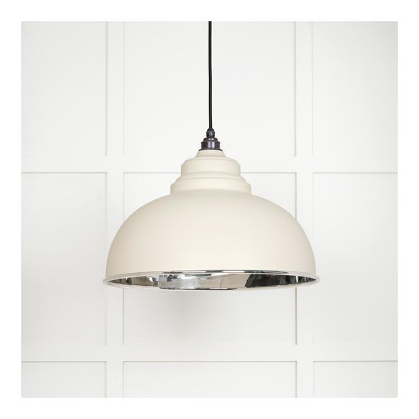 49505TE  400mm  Smooth Nickel & Teasel  From The Anvil Harborne Pendant