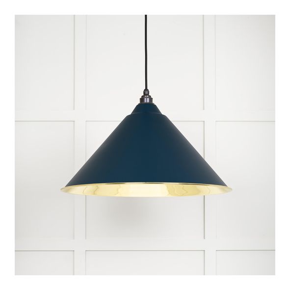 49524DU  510mm  Smooth Brass & Dusk  From The Anvil Hockley Pendant