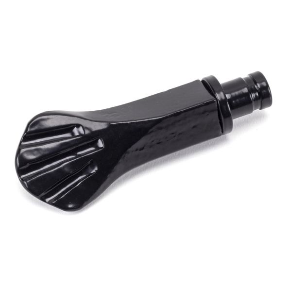 49896  45mm  Black  From The Anvil Shell Curtain Finial