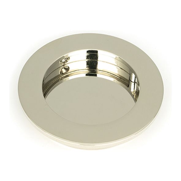50163  75 mm  Polished Nickel  From The Anvil Plain Round Pull