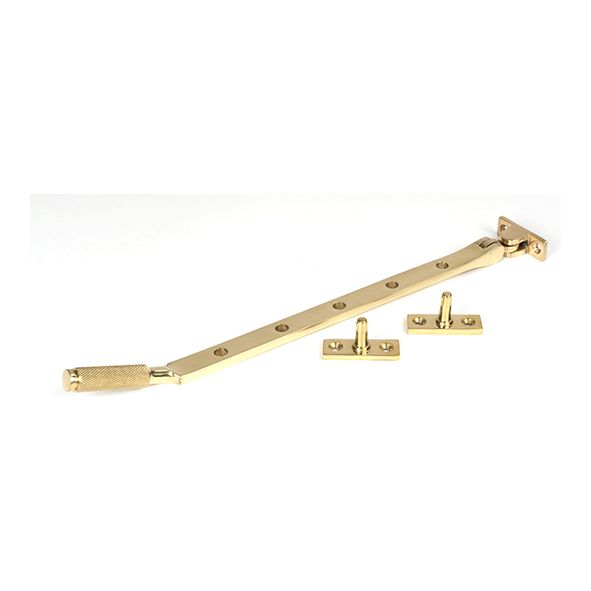 50617  338mm  Polished Brass  From The Anvil Brompton Stay