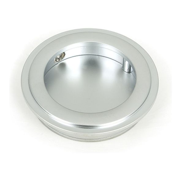 50644  60mm  Satin Chrome  From The Anvil Art Deco Round Pull