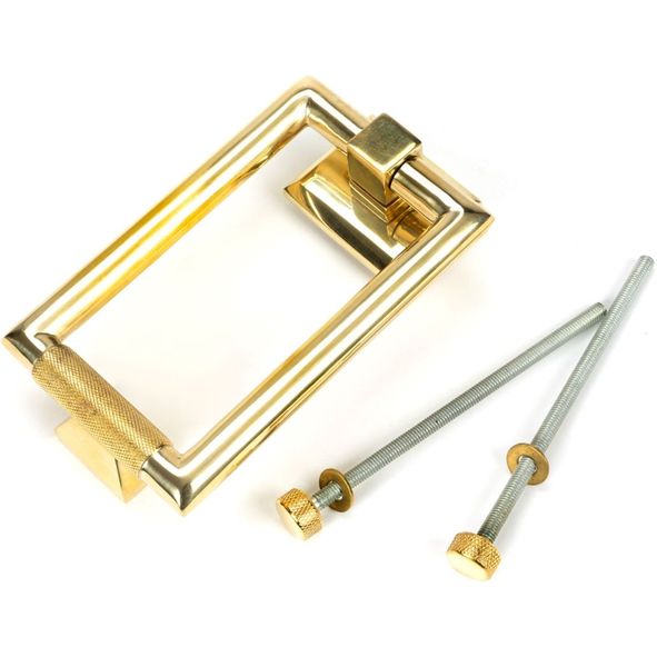 50820  145mm  Polished Brass  From The Anvil Brompton Door Knocker