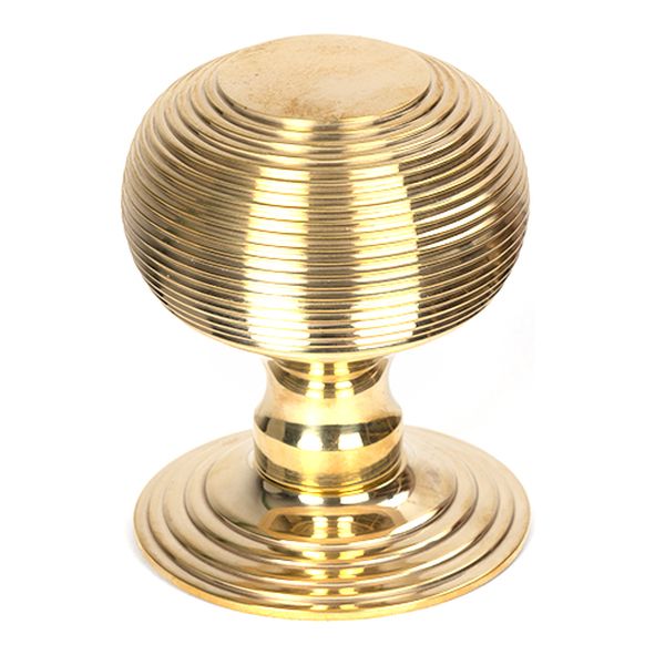 50839  80mm  Polished Brass  From The Anvil Beehive Centre Door Knob