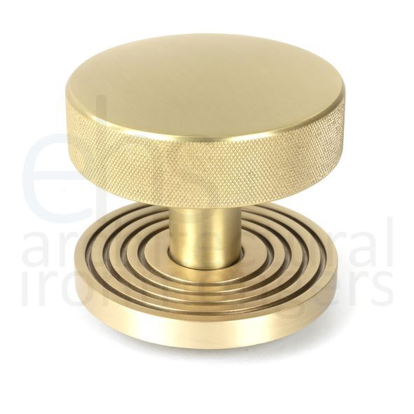 50895  90mm  Satin Brass  From The Anvil Brompton Centre Door Knob [Beehive]