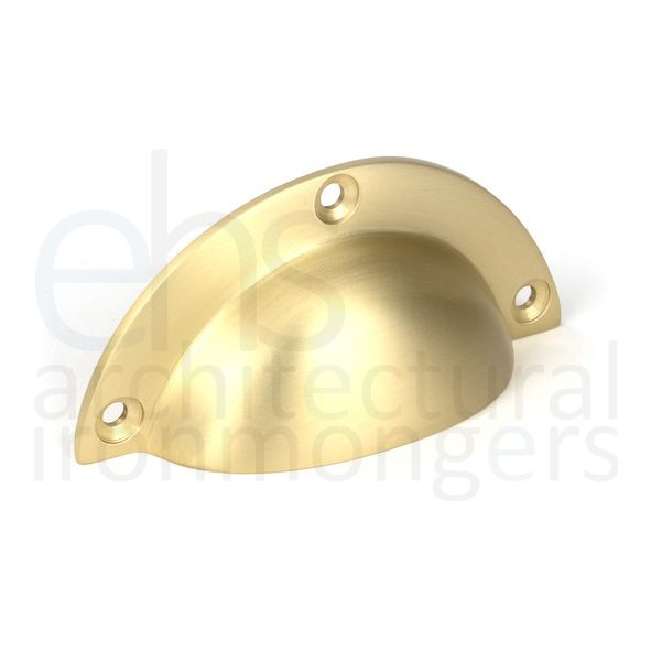 50950  93 x 40mm  Satin Brass  From The Anvil Plain Drawer Pull