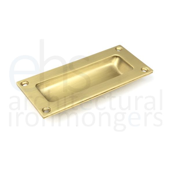 50951  102 x 45mm  Satin Brass  From The Anvil Flush Handle