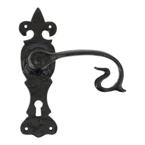 83693 • 165 x 51 x 5mm • Black • From The Anvil Curly Lever Lock Set