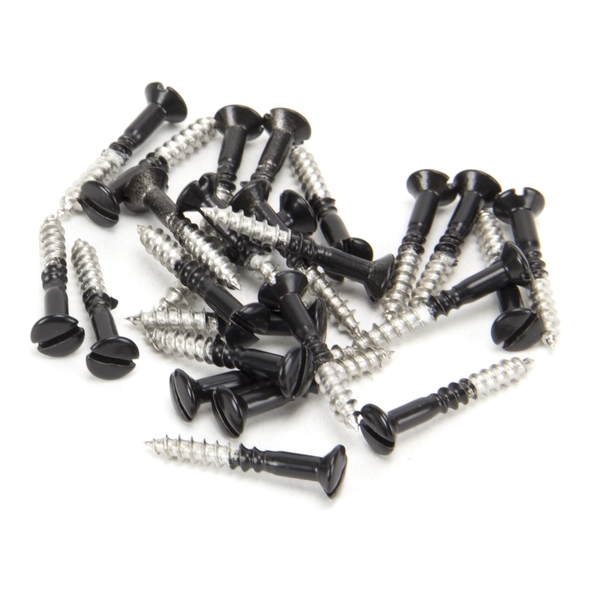 83750  3.5 x 25mm  Black Stainless  From The Anvil Countersunk Raised Head Screws