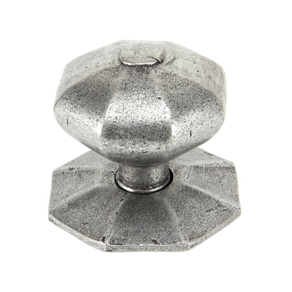 83778  82mm  Pewter Patina  From The Anvil Octagonal Centre Door Knob