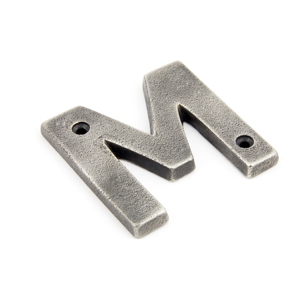 83803M • 78mm • Antique Pewter • From The Anvil Letter M