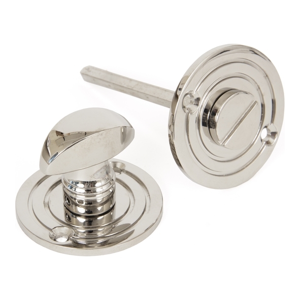 83824 • 50 x 3mm • Polished Nickel • From The Anvil Round Bathroom Thumbturn