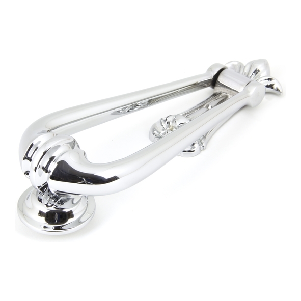90018  63mm  Polished Chrome  From The Anvil Loop Door Knocker